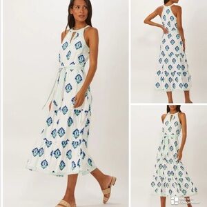 Ecru Hathaway Halter Dress NWOT